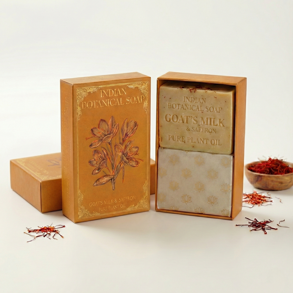 Kesar Glow - Goat Milk & Saffron Soap | Brightening & Radiance