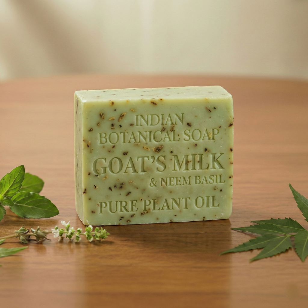 Pure Detox - Goat Milk, Neem & Basil Soap | Acne & Oily Skin