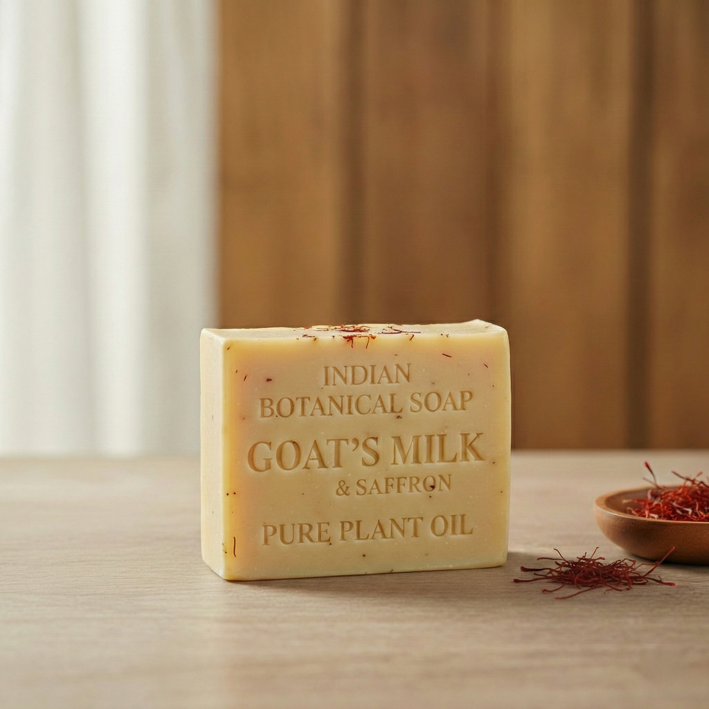 Kesar Glow - Goat Milk & Saffron Soap | Brightening & Radiance