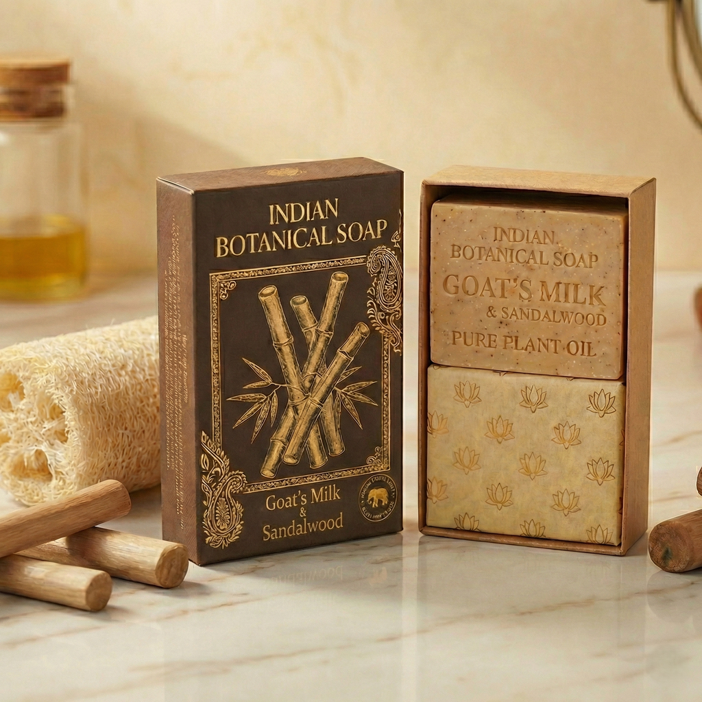 Chandan Luxury - Goat Milk & Sandalwood Soap | Deep Moisture & Anti-Aging