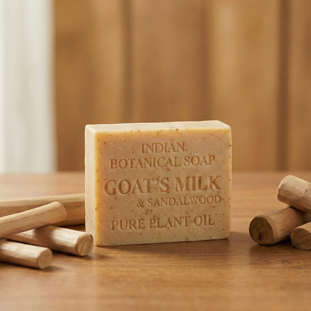 Chandan Luxury - Goat Milk & Sandalwood Soap | Deep Moisture & Anti-Aging